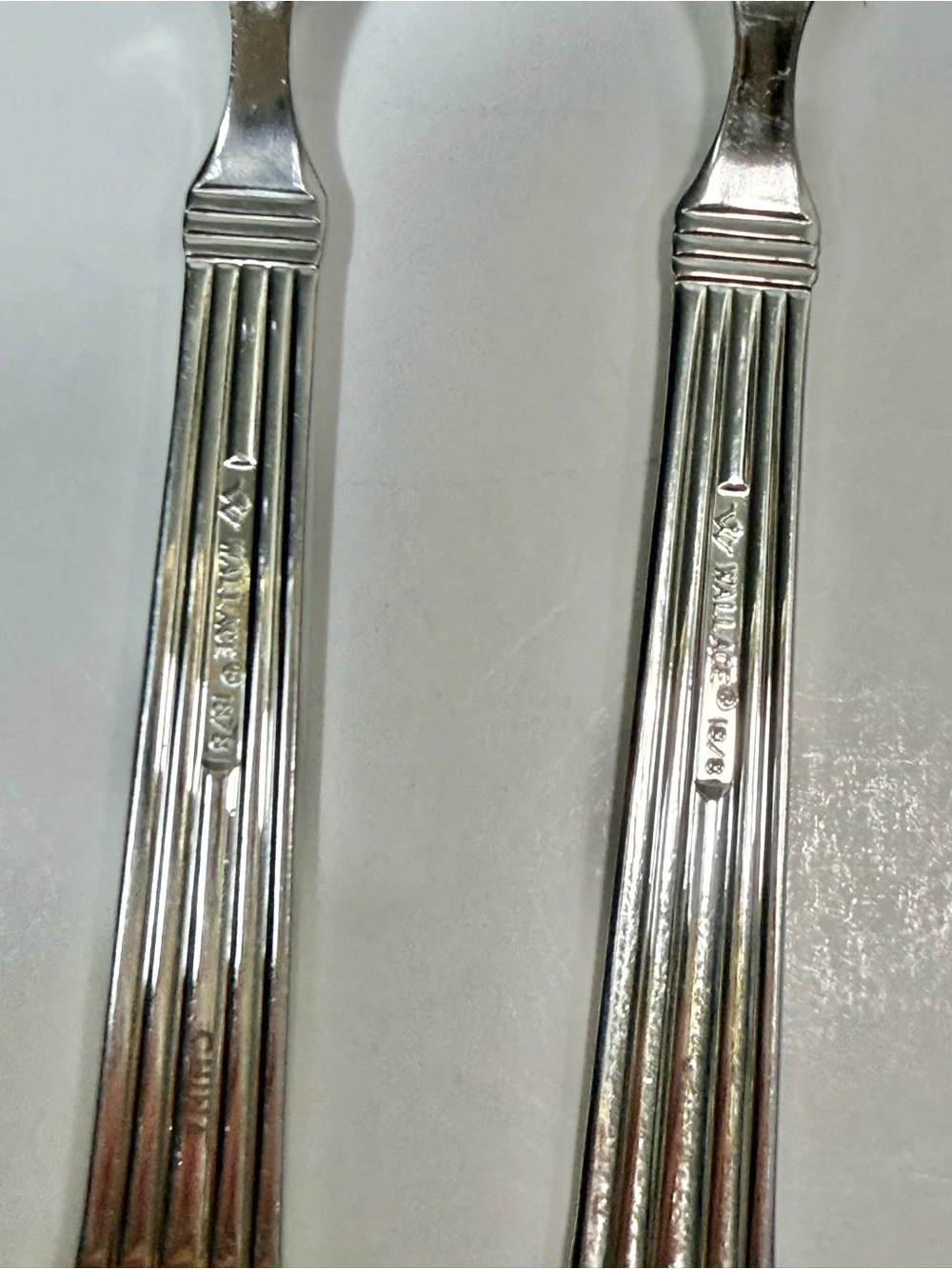 Wallace CHARDONNAY Serving Set Butter Knife Sugar Spoon 18/8 Stainless Flatware